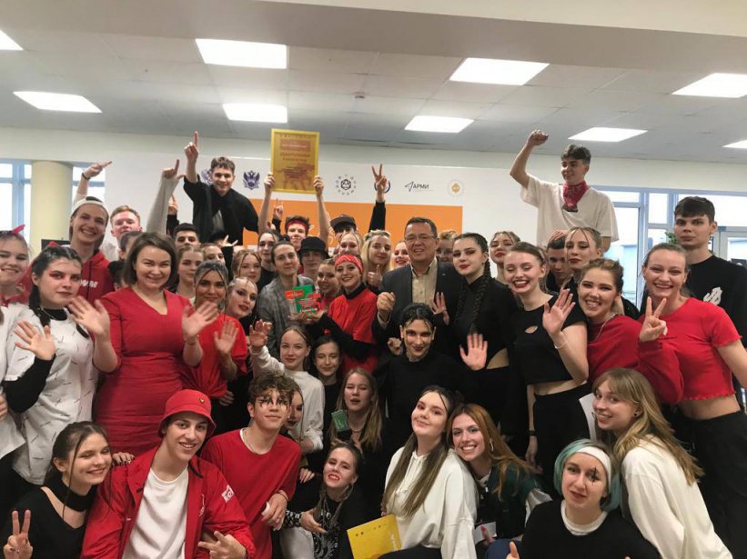 News 1 - The creative team of RSUE took the 1st place at the regional stage of the Russian Student Spring – 2022